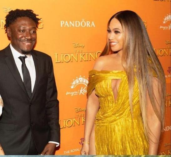 Guilty Beatz and Beyonce at 'The Lion King: The Gift'  premiere in London