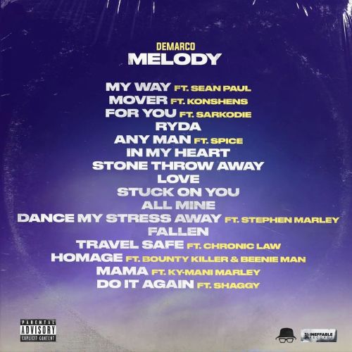 Demarco Melody album tracklist songs