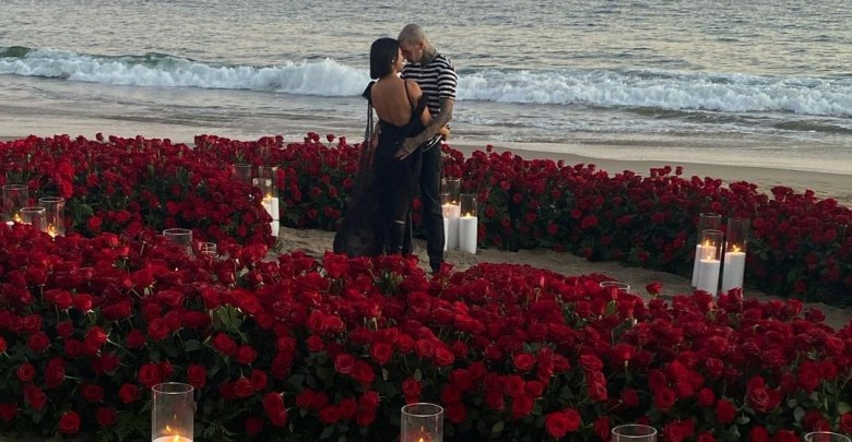 Kourtney Kardashian Travis Backer Engagement proposal