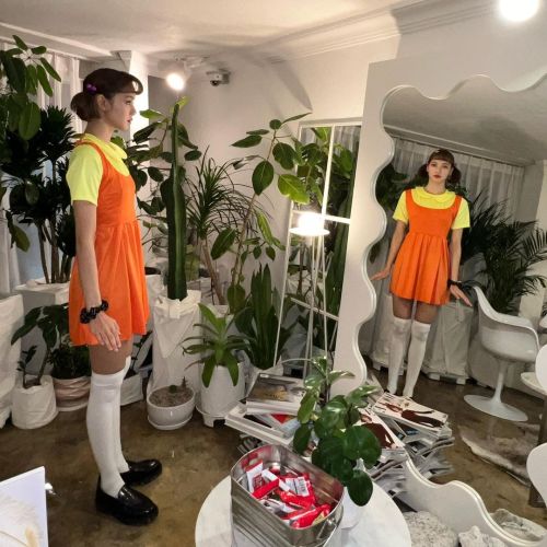 Lisa BlackPink Halloween Squid game dress