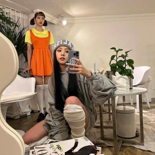 Lisa BlackPink Halloween Squid game dress