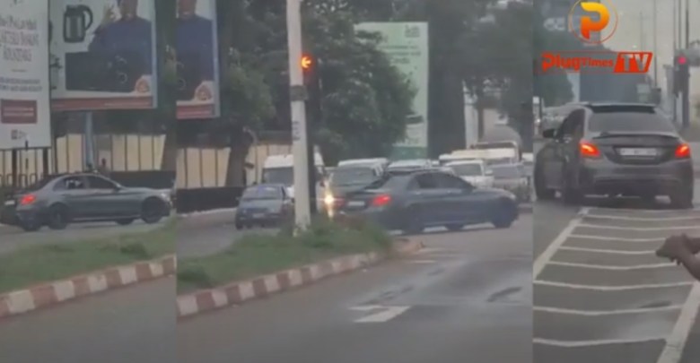 driver Benz car drift accra