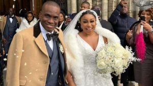 Rita Dominic Fidelis Anosike white wedding